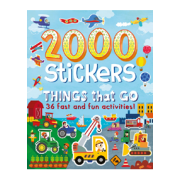 2000 Stickers Things That Go